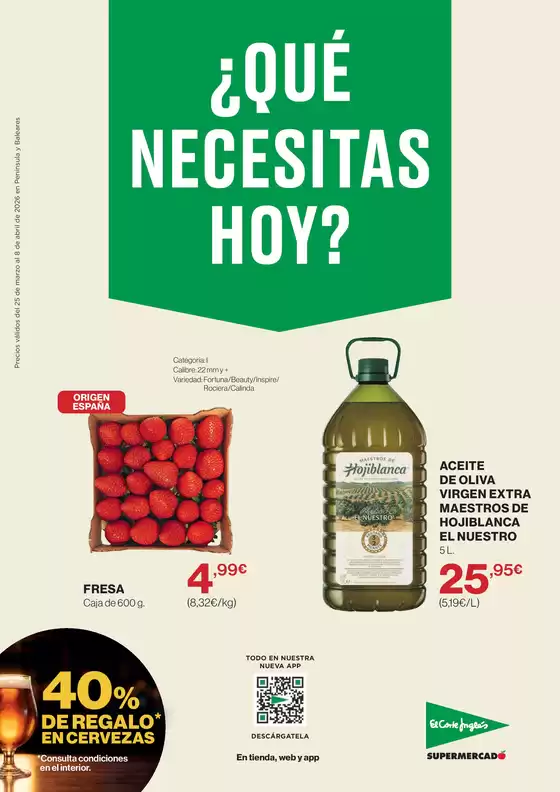 Catálogo El Corte Inglés en Arnedo | ¿Qué Necesitas Hoy? | 2026-03-25T00:00:00.000Z - 2026-04-08T00:00:00.000Z
