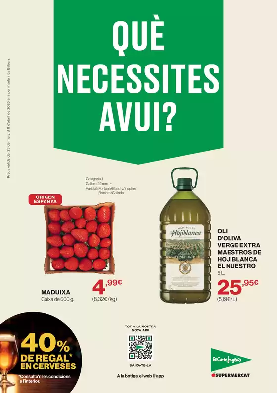 Catálogo El Corte Inglés en Arnedo | Què Necessites Avui? | 2026-03-25T00:00:00.000Z - 2026-04-08T00:00:00.000Z