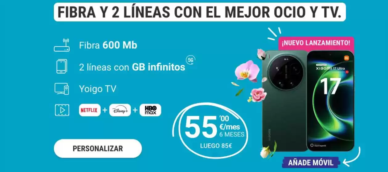 Catálogo Yoigo en Zamora | Promoción | 2026-03-25T00:00:00.000Z - 2026-04-07T00:00:00.000Z