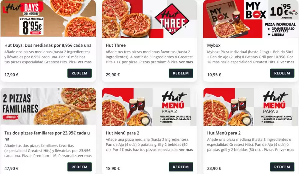 Catálogo Pizza Hut en Ripollet | Ofertas | 2026-03-25T00:00:00.000Z - 2026-04-07T00:00:00.000Z
