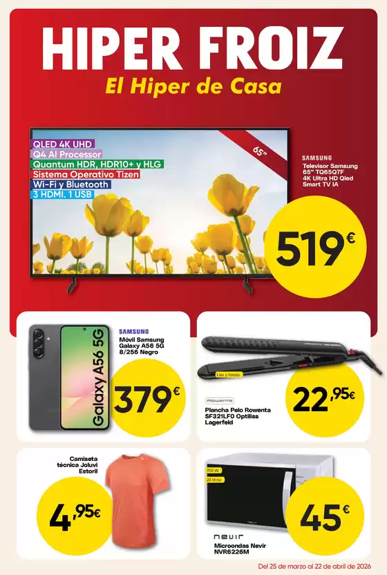 Catálogo Froiz en Sanxenxo | Del 25 de marzo al 22 de abril de 2026 | 2026-03-25T00:00:00.000Z - 2026-04-22T00:00:00.000Z