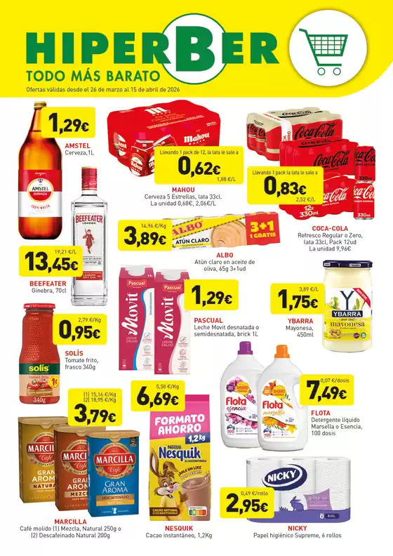 Catálogo Hiperber en Sanxenxo | Ofertas válidas desde el 26 de marzo al 15 de abril de 2026 | 2026-03-26T00:00:00.000Z - 2026-04-15T00:00:00.000Z