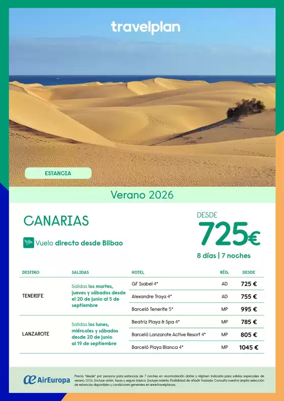 Catálogo Travelplan en Galdakao | Travelplan Canarias | 2026-03-26T00:00:00.000Z - 2026-09-19T00:00:00.000Z