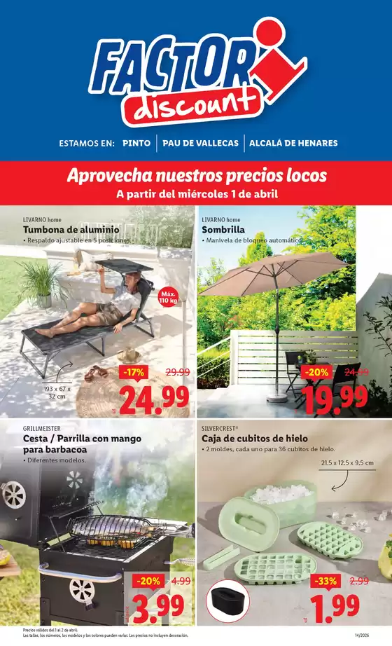 Catálogo FACTORI discount en Olaberria | Factori discount - Ofertas válidas del 01/04 al 06/04 | 2026-04-01T00:00:00.000Z - 2026-04-06T00:00:00.000Z