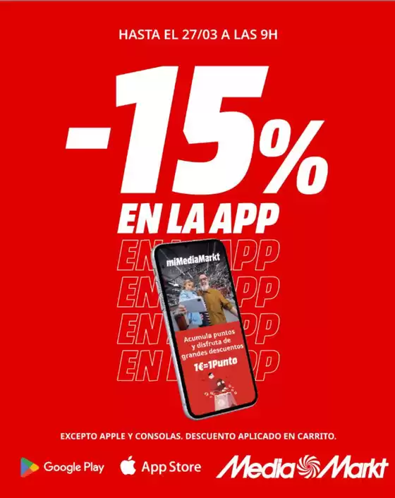 Catálogo MediaMarkt | -15% En La App | 2026-03-26T00:00:00.000Z - 2026-03-27T00:00:00.000Z