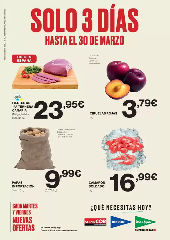 Catálogo El Corte Inglés | Solo 3 Días | 2026-03-27T00:00:00.000Z - 2026-03-30T00:00:00.000Z