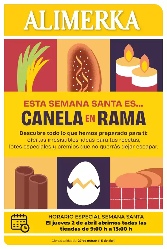 Catálogo Alimerka en Novelda | Semana Santa del - Alimerka | 2026-03-27T00:00:00.000Z - 2026-04-05T00:00:00.000Z