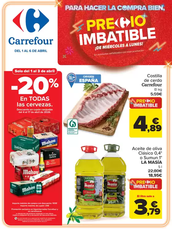 Catálogo Carrefour en Madrid | PRECIO IMBATIBLE | 2026-04-01T00:00:00.000Z - 2026-04-06T00:00:00.000Z