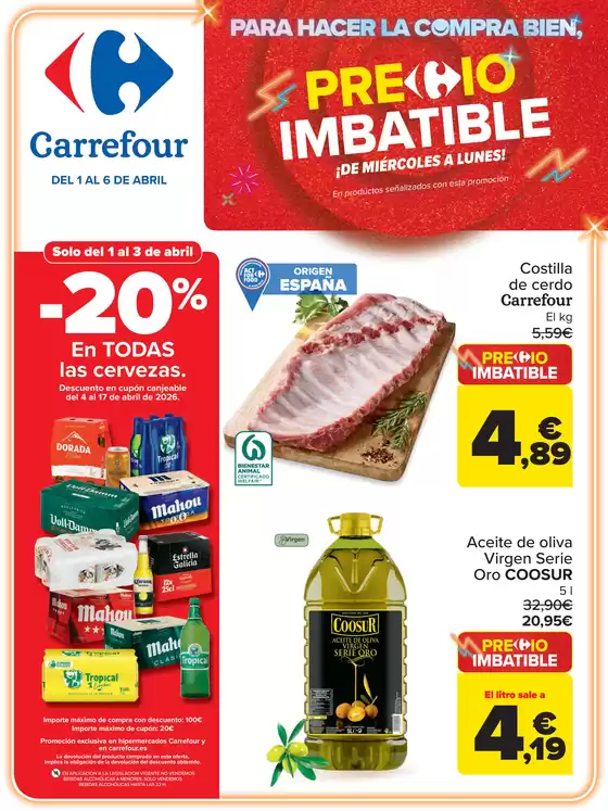 Catálogo Carrefour en Santa Lucía de Tirajana | PRECIO IMBATIBLE | 2026-04-01T00:00:00.000Z - 2026-04-06T00:00:00.000Z