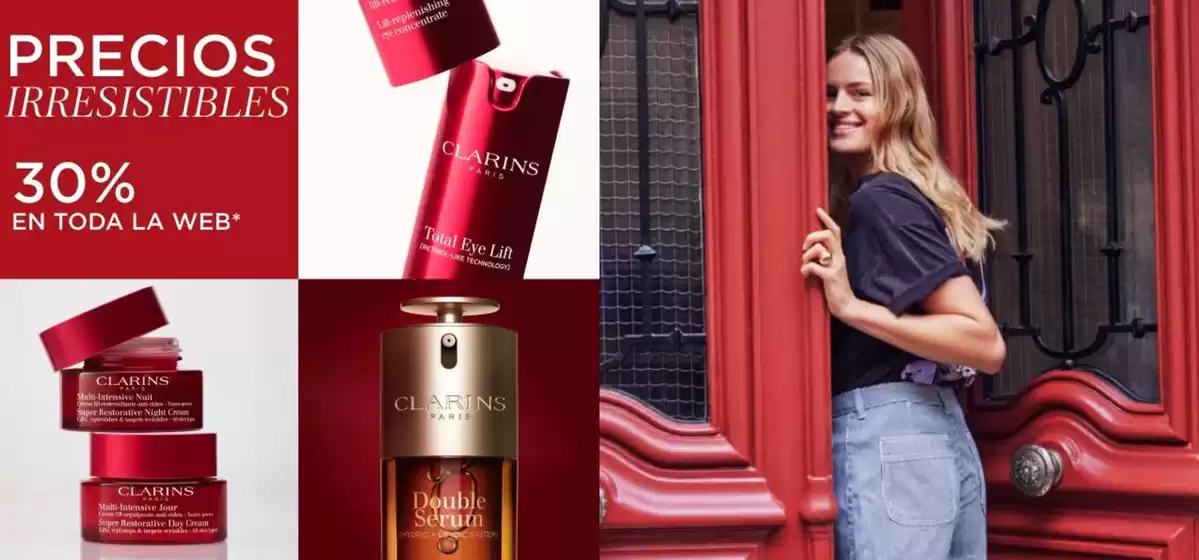Catálogo Clarins en Toledo | 30% En Toda La Web | 2026-03-27T00:00:00.000Z - 2026-03-31T00:00:00.000Z