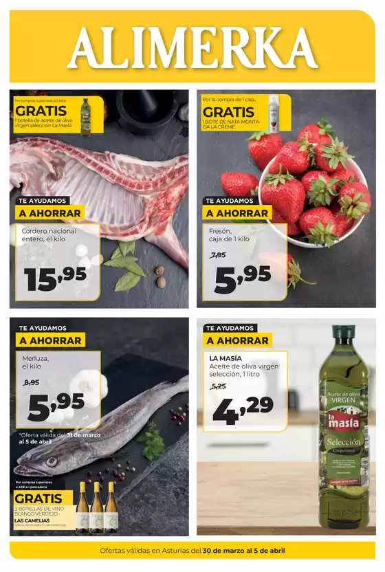 Catálogo Alimerka en Sueca | Semanal del - Alimerka | 2026-03-30T00:00:00.000Z - 2026-04-05T00:00:00.000Z