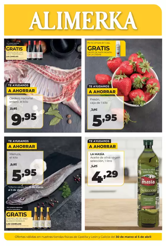 Catálogo Alimerka en Sueca | Del 30 de marzo al 5 de abril | 2026-03-30T00:00:00.000Z - 2026-04-05T00:00:00.000Z