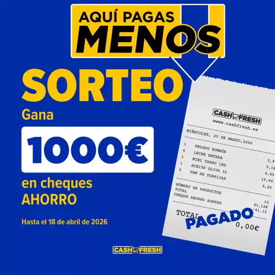 Catálogo Cash Fresh en Sueca | Sorteo | 2026-03-30T00:00:00.000Z - 2026-04-18T00:00:00.000Z