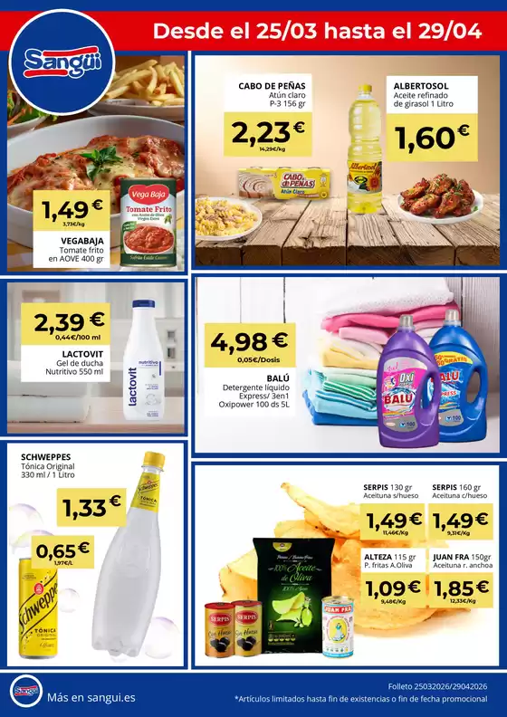 Catálogo Sangüi en Badajoz | Hasta el 29/04 | 2026-03-25T00:00:00.000Z - 2026-04-29T00:00:00.000Z