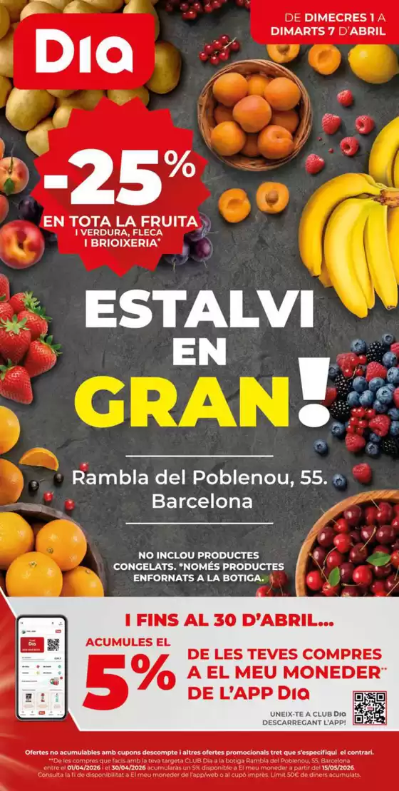 Catálogo Dia en Pulianas | Estalvi en Gran del 01/04 al 07/04 | 2026-04-01T00:00:00.000Z - 2026-04-07T00:00:00.000Z