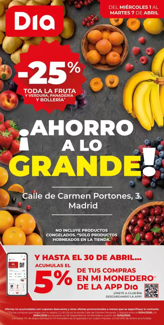 Catálogo Dia en Madrid | Ahorro a lo grande del 01/04 al 07/04 | 2026-04-01T00:00:00.000Z - 2026-04-07T00:00:00.000Z