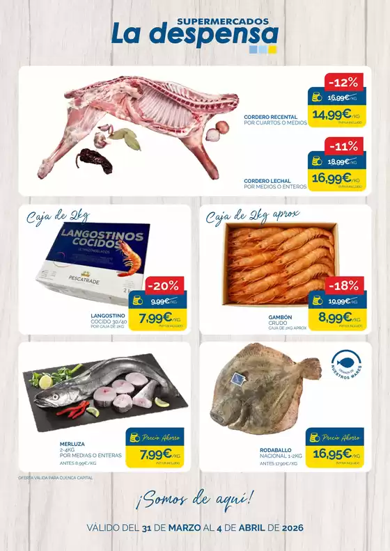Catálogo Supermercados La Despensa | ¡Somos de aquí! | 2026-03-31T00:00:00.000Z - 2026-04-04T00:00:00.000Z
