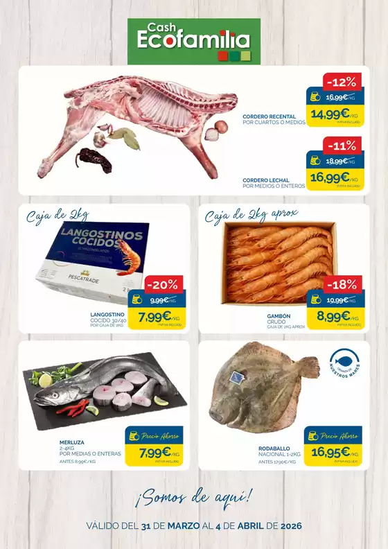 Catálogo Cash Ecofamilia en Bonares | ¡Somos de aquí! | 2026-03-31T00:00:00.000Z - 2026-04-04T00:00:00.000Z
