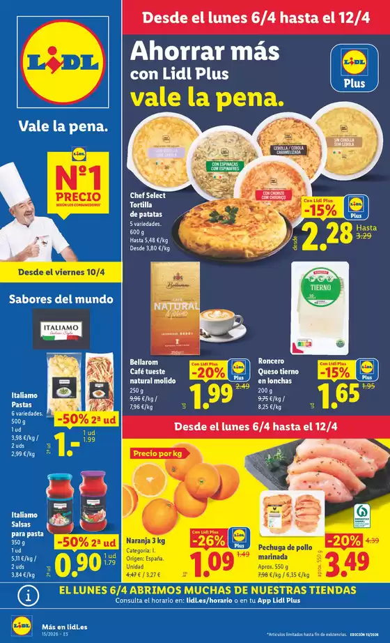 Catálogo Lidl en Berango | № 1 PRECIO - Ofertas válidas del 06/04 al 12/04 | 2026-04-06T00:00:00.000Z - 2026-04-12T00:00:00.000Z