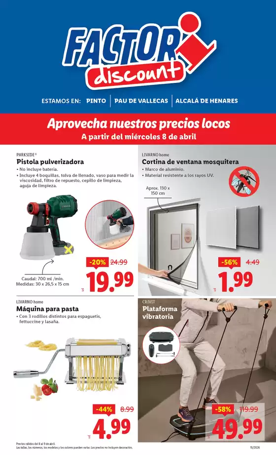 Catálogo FACTORI discount en Colmenar Viejo | Factori discount - Ofertas válidas del 08/04 al 13/04 | 2026-04-08T00:00:00.000Z - 2026-04-13T00:00:00.000Z