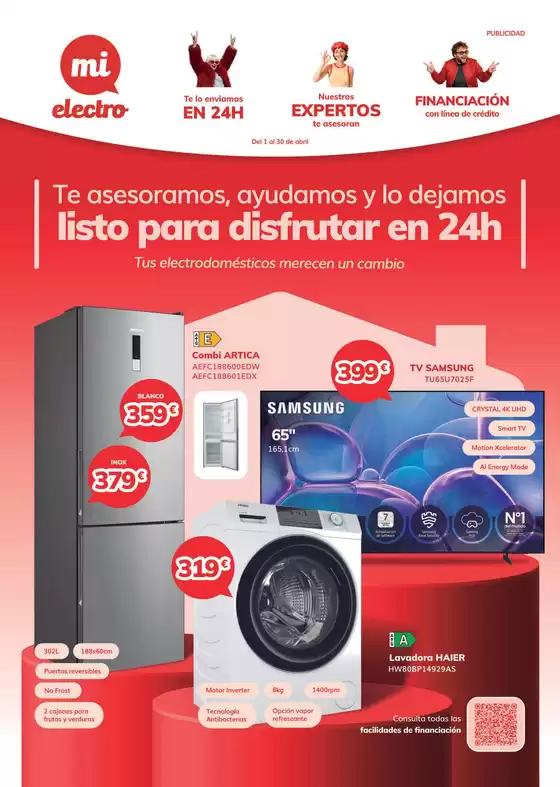 Catálogo Mi electro | Te asesoramos, ayudamos y lo dejamos listo para disfrutar en 24h | 2026-04-01T00:00:00.000Z - 2026-04-30T00:00:00.000Z