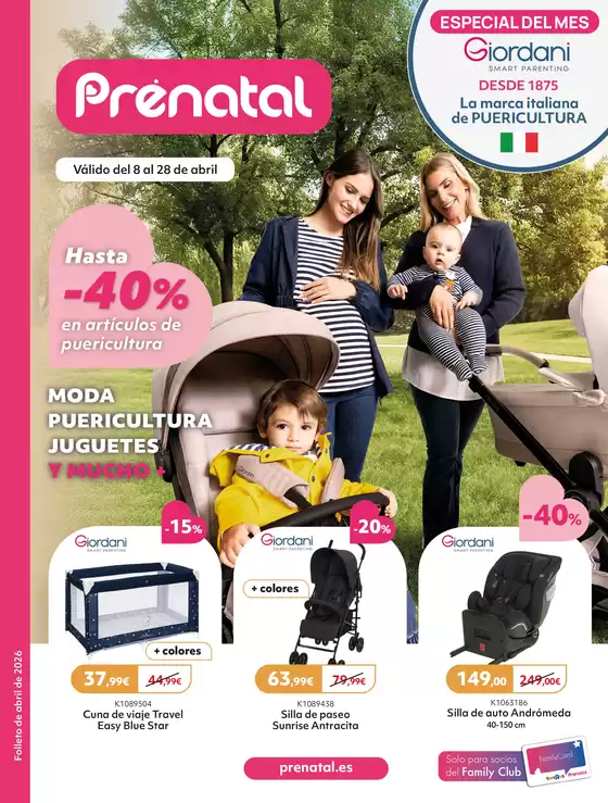 Catálogo Prénatal | Hasta -40% en artículos de puericultura | 2026-04-08T00:00:00.000Z - 2026-04-28T00:00:00.000Z