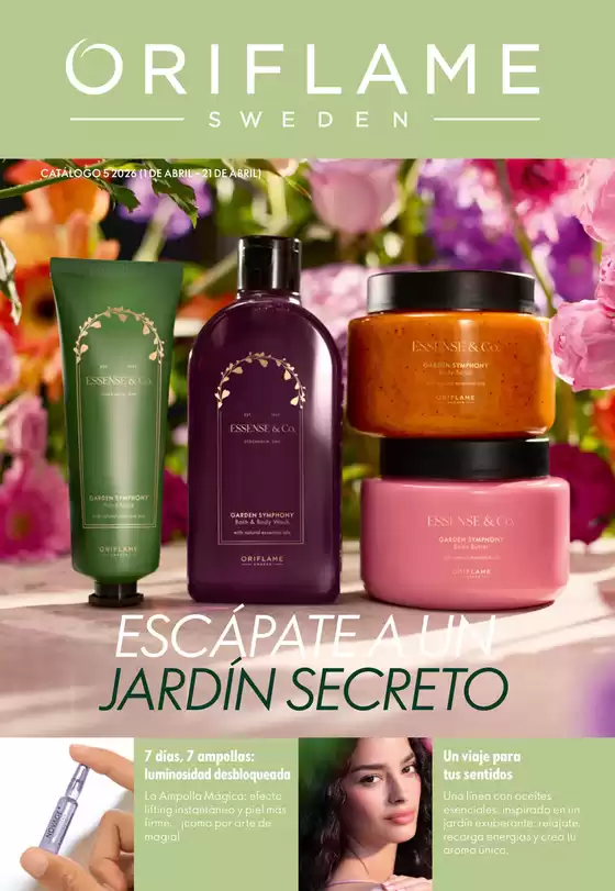 Catálogo Oriflame en Vendrell | Escápate A Un Jardín Secreto | 2026-04-01T00:00:00.000Z - 2026-04-21T00:00:00.000Z