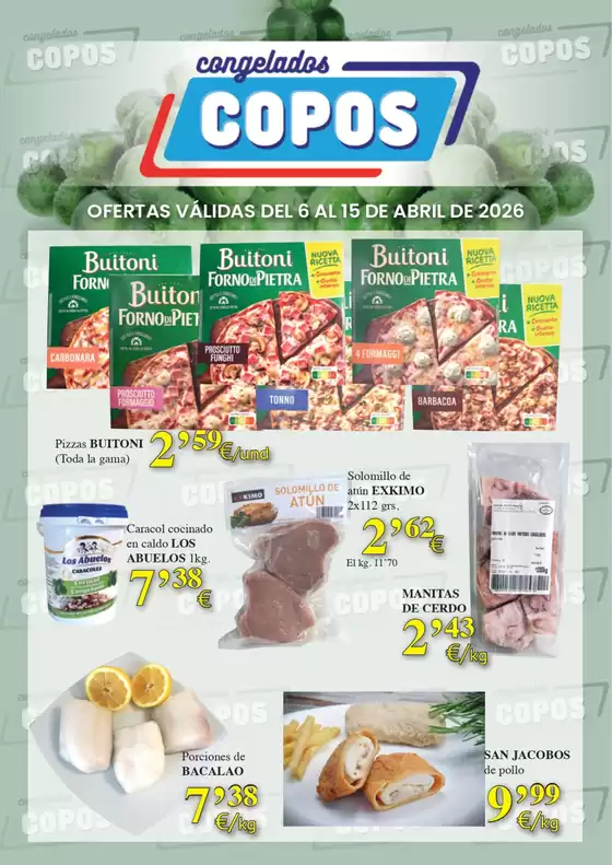 Catálogo Congelados Copos en Sarrià de Ter | Ofertas Válidas Del 6 Al 15 De Abril De 2026 | 2026-04-06T00:00:00.000Z - 2026-04-15T00:00:00.000Z