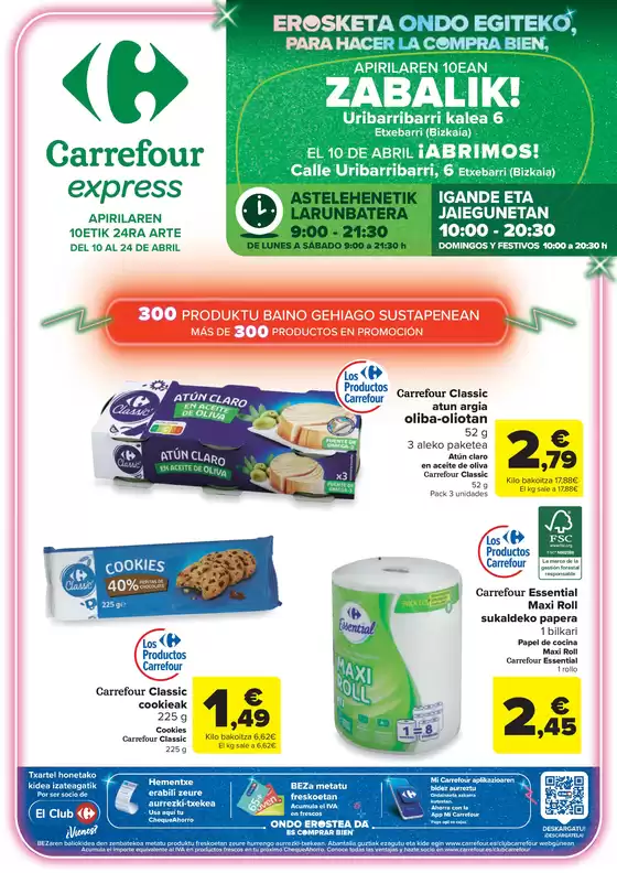 Catálogo Carrefour Express en Amurrio | Abrimos! | 2026-04-10T00:00:00.000Z - 2026-04-24T00:00:00.000Z