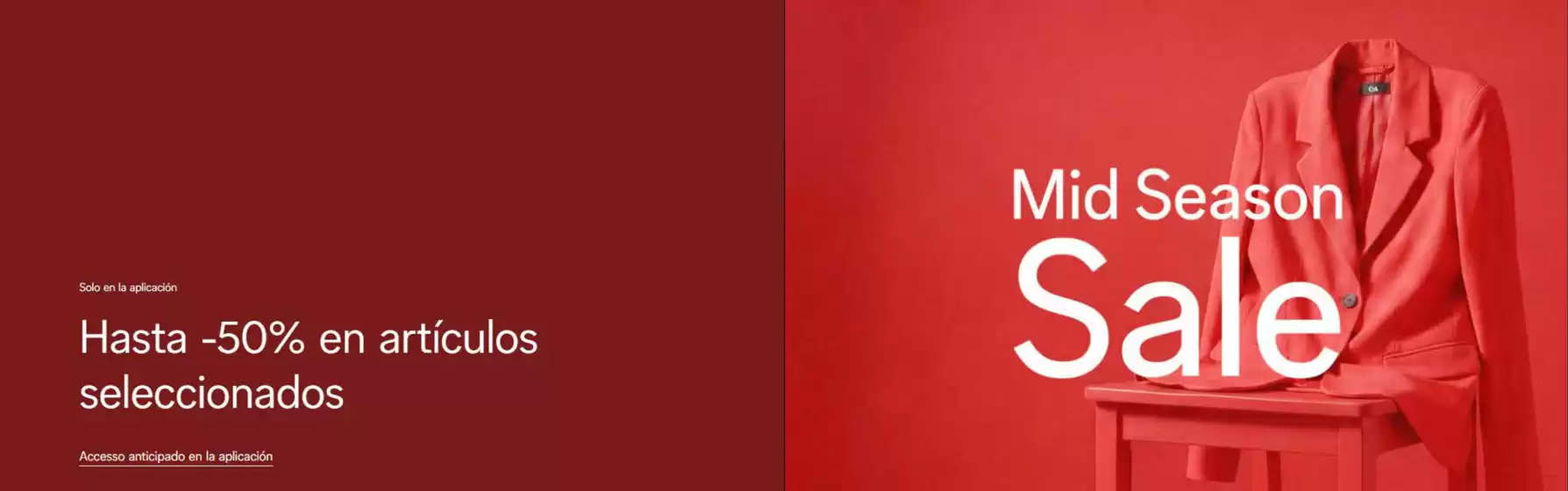 Catálogo C&A | Hasta -50% en artículos seleccionados | 2026-04-03T00:00:00.000Z - 2026-04-08T00:00:00.000Z