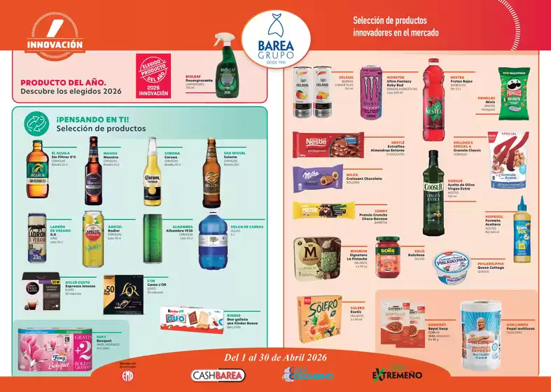 Catálogo Cash Barea | Del 1 al 30 de Abril 2026 | 2026-04-01T00:00:00.000Z - 2026-04-30T00:00:00.000Z