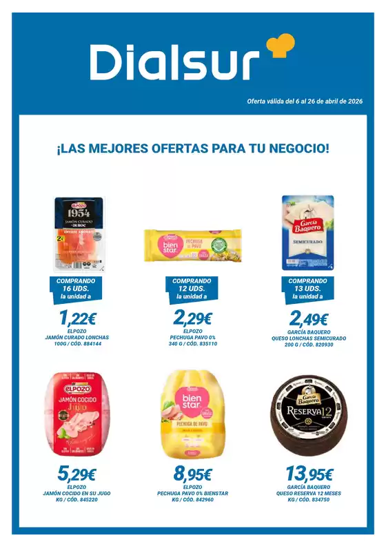 Catálogo Dialsur Cash & Carry | Oferta válida del 6 al 26 de abril | 2026-04-06T00:00:00.000Z - 2026-04-26T00:00:00.000Z