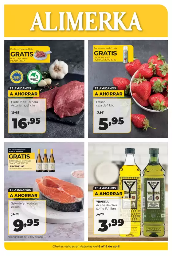 Catálogo Alimerka | Ofertas válidas en Asturias del 6 al 12 de abril | 2026-04-06T00:00:00.000Z - 2026-04-12T00:00:00.000Z