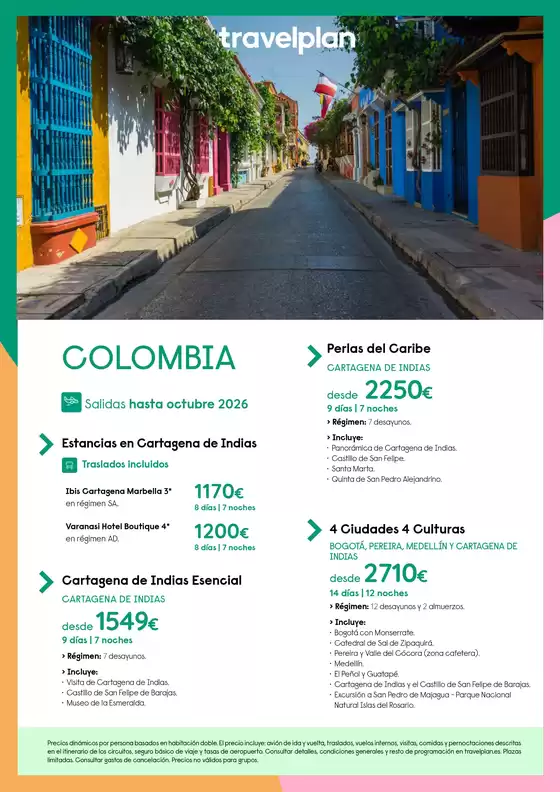 Catálogo Travelplan en Bobadilla | COLOMBIA | 2026-04-06T00:00:00.000Z - 2026-10-31T00:00:00.000Z