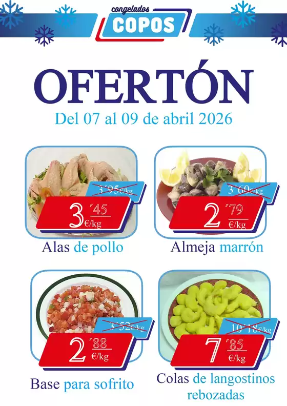Catálogo Congelados Copos en Hinojosa del Duque | Ofertón | 2026-04-07T00:00:00.000Z - 2026-04-09T00:00:00.000Z