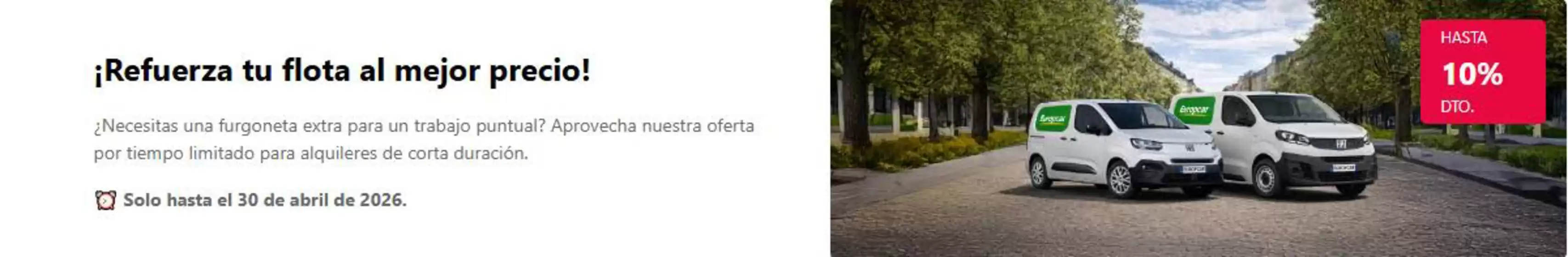 Catálogo Europcar | ¡Refuerza tu flota al mejor precio! | 2026-04-07T00:00:00.000Z - 2026-04-30T00:00:00.000Z