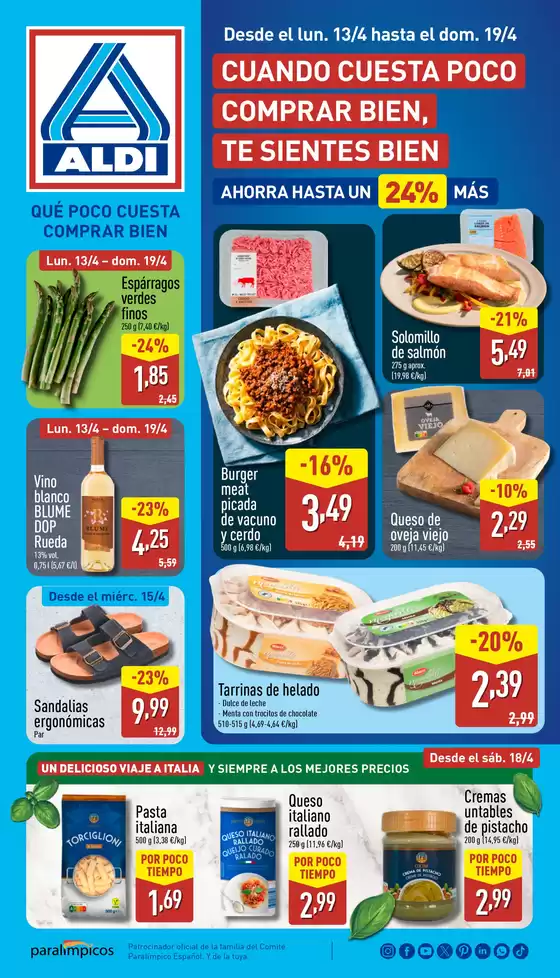 Catálogo ALDI en Marratxi | ¡Qué poco cuesta comprar bien! | 2026-04-13T00:00:00.000Z - 2026-04-19T00:00:00.000Z