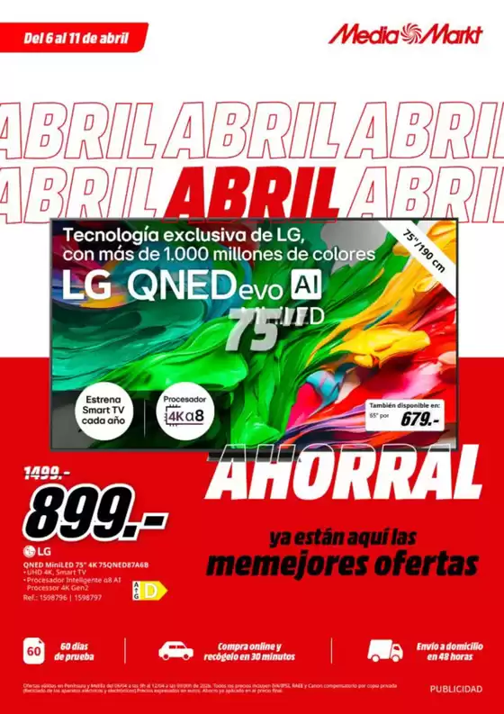 Catálogo MediaMarkt | Del 6 al 11 de abril | 2026-04-07T00:00:00.000Z - 2026-04-11T00:00:00.000Z