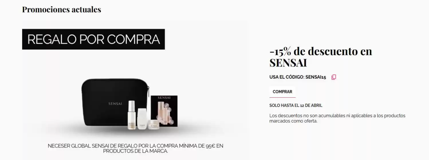 Catálogo Perfumerías Tin Tin en Siero | -15% de descuento en SENSAI | 2026-04-07T00:00:00.000Z - 2026-04-12T00:00:00.000Z
