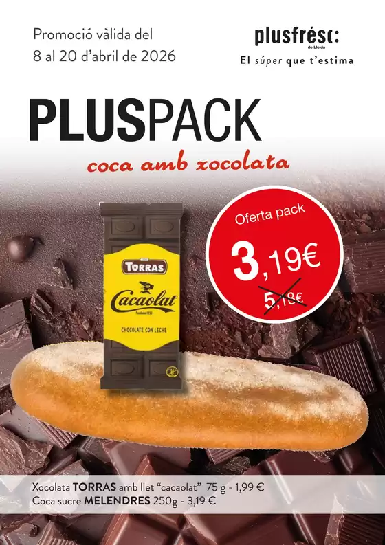 Catálogo Plusfresc | Pluspack Coca Amb Xocolata | 2026-04-08T00:00:00.000Z - 2026-04-20T00:00:00.000Z