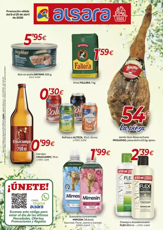 Catálogo Alsara Supermercados | Promoción válida del 8 al 25 de abril de 2026 | 2026-04-08T00:00:00.000Z - 2026-04-25T00:00:00.000Z