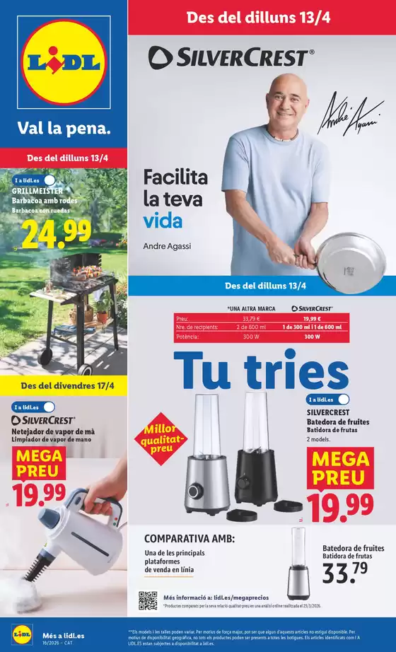 Catálogo Lidl en Llagostera | ¡Bazar Lidl! Ofertas válidas del 13/04 al 19/04 | 2026-04-13T00:00:00.000Z - 2026-04-19T00:00:00.000Z