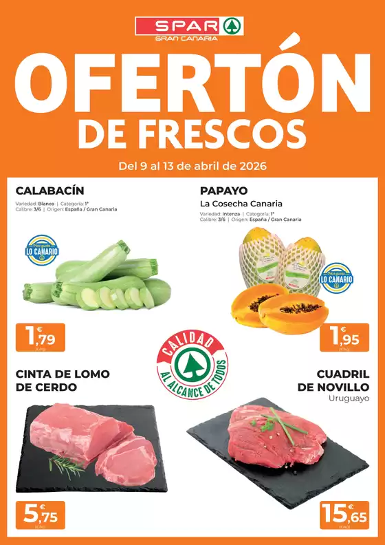 Catálogo SPAR Gran Canaria en Manacor | Ofertón De Frescos | 2026-04-09T00:00:00.000Z - 2026-04-13T00:00:00.000Z
