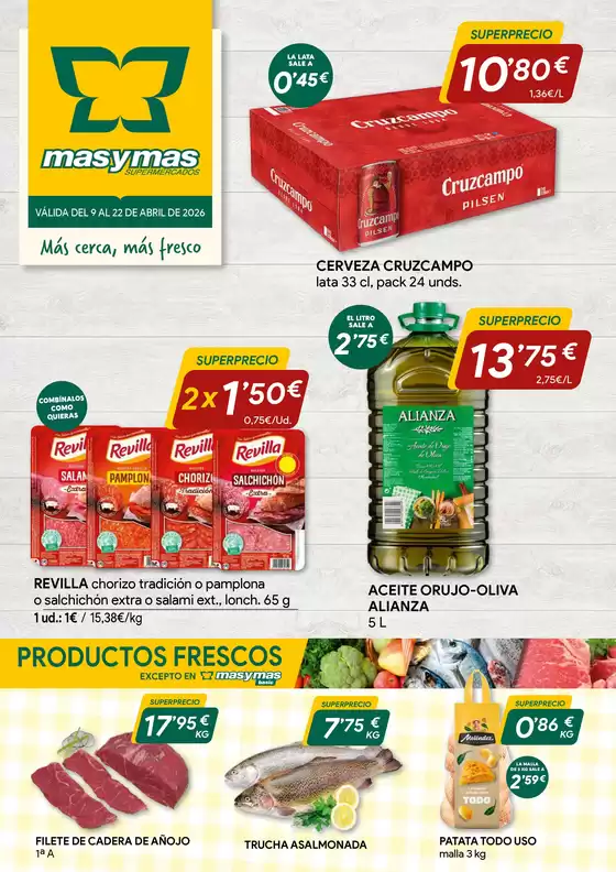 Catálogo Masymas en Manacor | Válida Del 9 Al 22 De Abril De 2026 | 2026-04-09T00:00:00.000Z - 2026-04-22T00:00:00.000Z