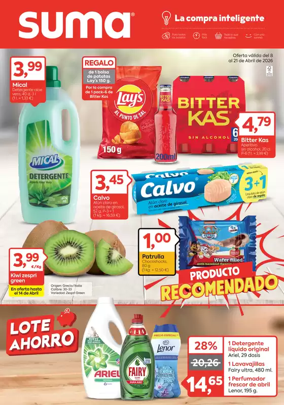 Catálogo Suma Supermercados en Manacor | Oferta válida del 8 al 21 de Abril de 2026 | 2026-04-08T00:00:00.000Z - 2026-04-21T00:00:00.000Z