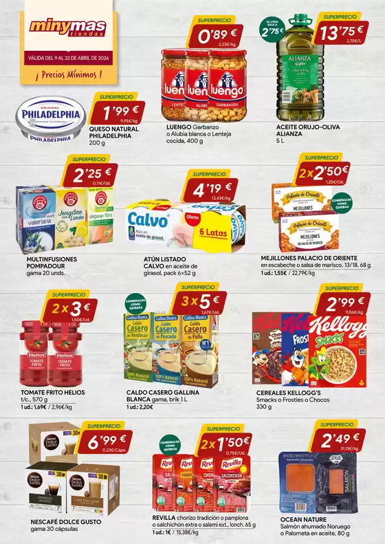 Catálogo minymas | Válida Del 9 Al 22 De Abril De 2026 | 2026-04-09T00:00:00.000Z - 2026-04-22T00:00:00.000Z