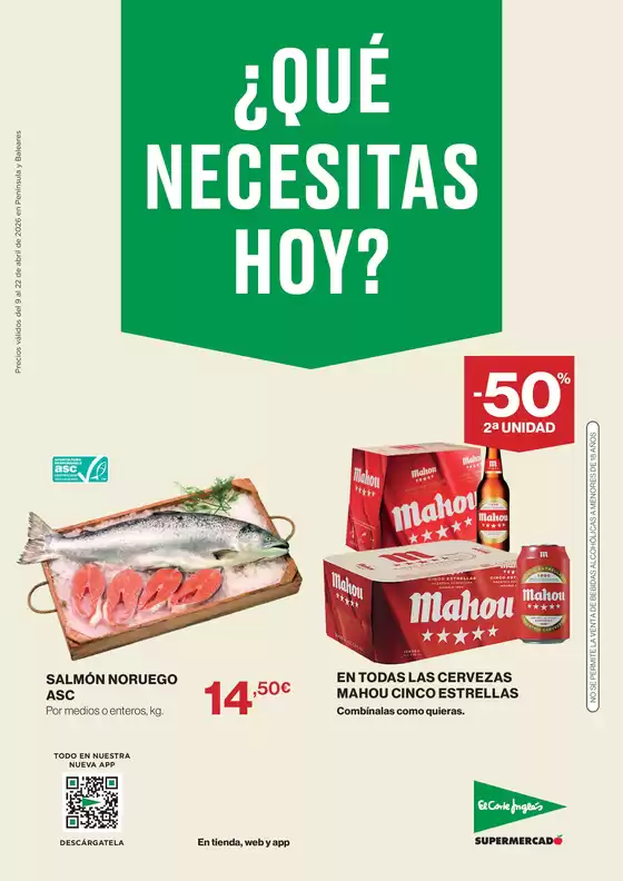 Catálogo El Corte Inglés en Navas de San Juan | Qué necesitas hoy | 2026-04-09T00:00:00.000Z - 2026-04-22T00:00:00.000Z