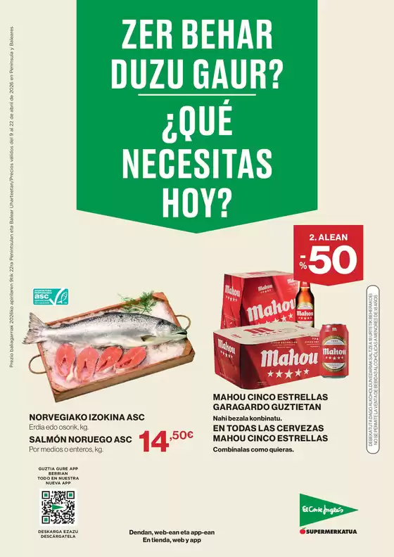 Catálogo El Corte Inglés | ¿Qué Necesitas Hoy? | 2026-04-09T00:00:00.000Z - 2026-04-22T00:00:00.000Z