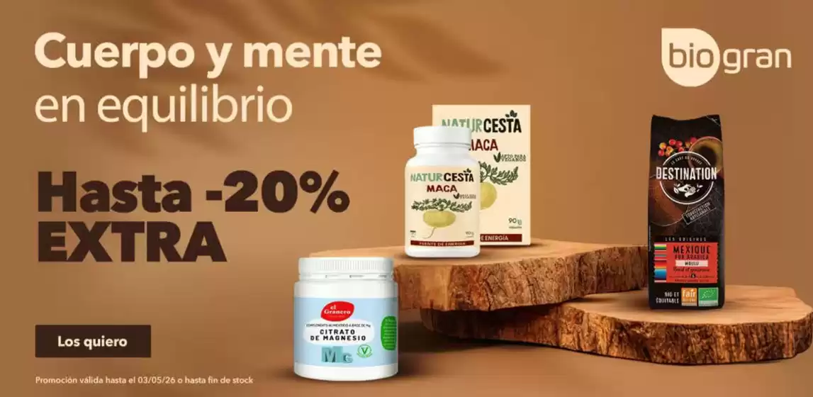 Catálogo NutriTienda | Hasta -20% Extra | 2026-04-09T00:00:00.000Z - 2026-05-03T00:00:00.000Z