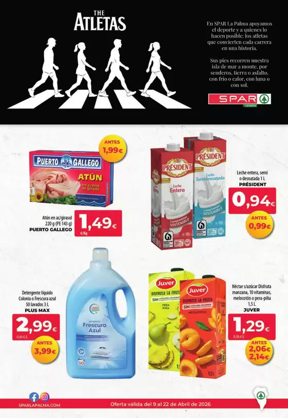 Catálogo Spar La Palma | Oferta válida del 9 al 22 de Abril de 2026 | 2026-04-10T00:00:00.000Z - 2026-04-22T00:00:00.000Z